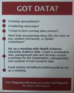 One side of small RDM handout.